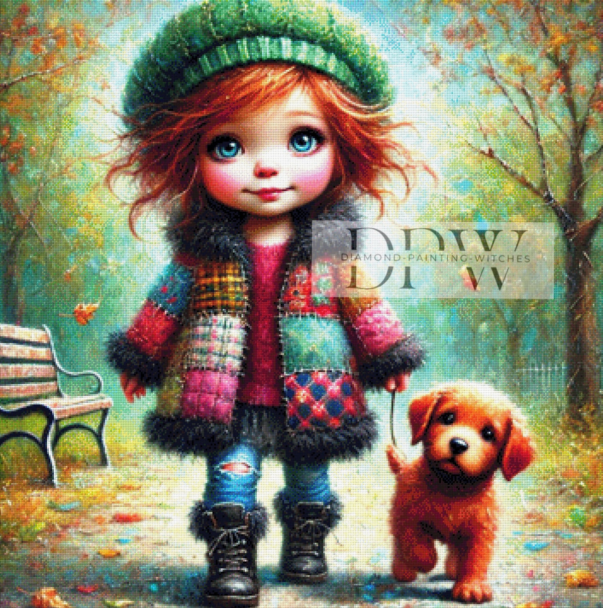 Erin and Boomer by CreatiVart, with 385 colors