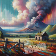 Big Eruption by Moonlight mit 300 Farben