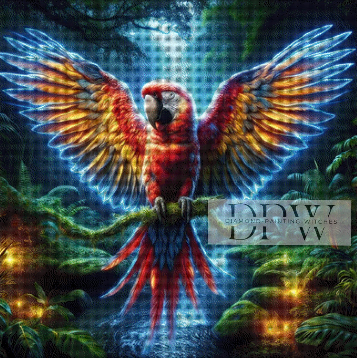 Jungle Macaw by CreatiVart, with 360 colors