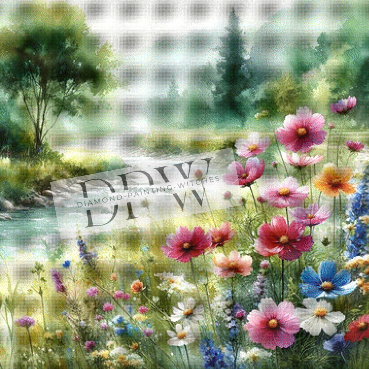 Wiesenblumen by Sunshine, mit 350 Farben