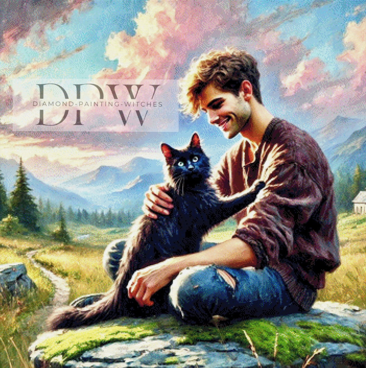 Luna作、猫と男性、310色