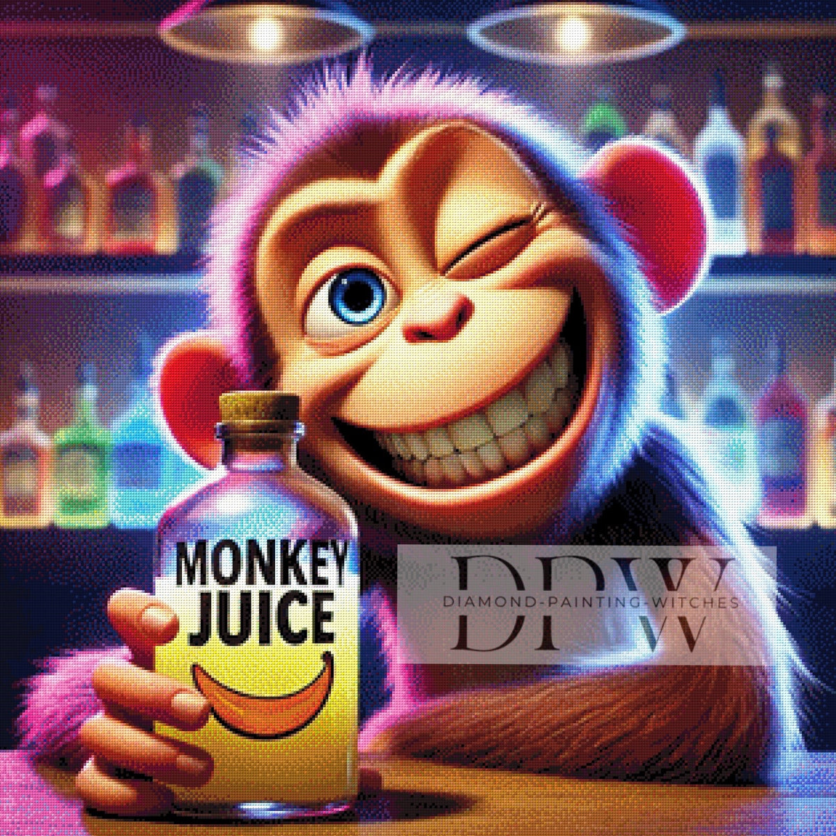 Crazy Monkey by CreatiVart, mit 330 Farben