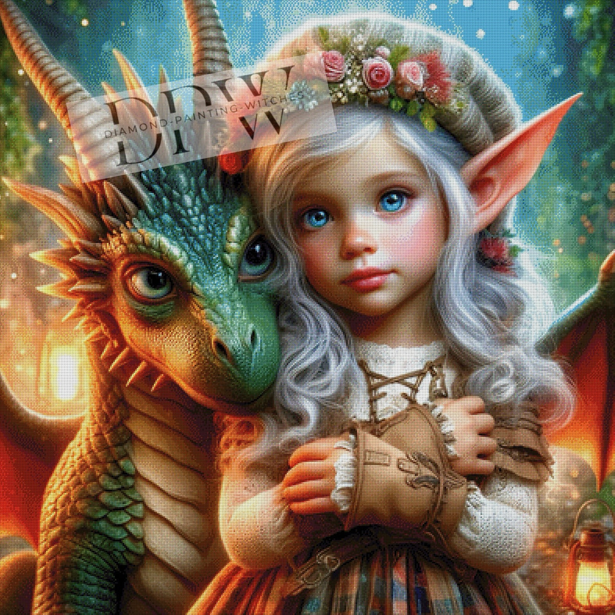 Dragon Love by CreatiVart, mit 350 Farben